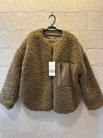 시착만 한 ZARA 리버서블 보아 블루종 자켓 S