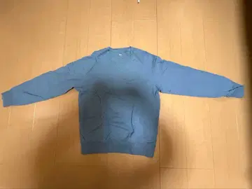 블루 긴팔 후드티