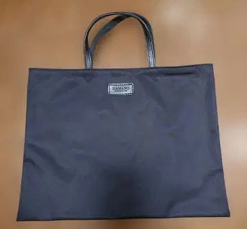 블랙 나일론 토트백