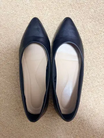 블랙 스틸레토 펌프스 23.5cm