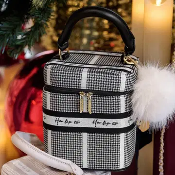 Herlipto HLT Jacquard Vanity Bag silver