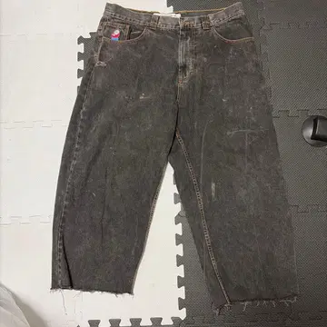 BIG BOY 블랙 데님 와이드 팬츠 L