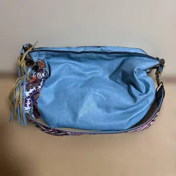 EXPU 터콰이즈 블루 숄더백