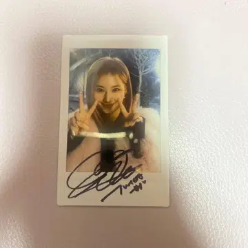 TWICE 사나 도넛 폴라로이드 타워 레코드 친필