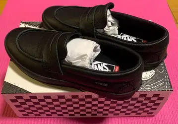 새상품 VANS 스케이트 로퍼 블랙 25.0cm 스티커 포함