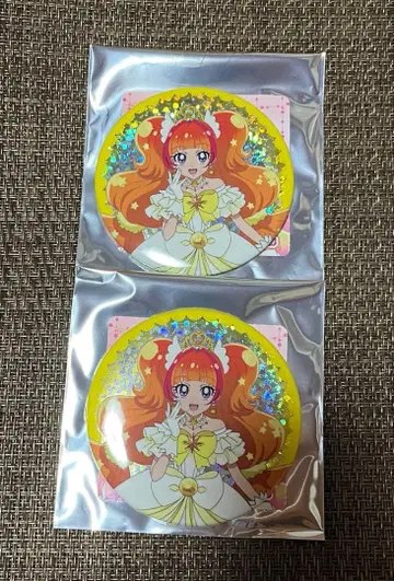 프린세스 프리큐어 10주년 메모리얼 홀로그램 캔뱃지 큐어 트윙클