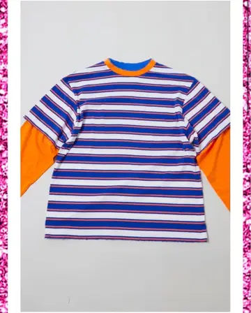 RE. 보더 도킹 롱T 오렌지