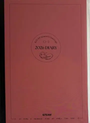 &TEAM 시즌 그리팅 2026 다이어리 스케줄러 미개봉 새상품