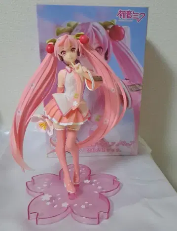 하츠네 미쿠 사쿠라 미쿠 피규어 벚꽃 모양 스탠드 포함