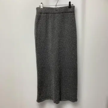 [ 미사용 ] Te chichi 라메 샤기 내로우 롱 스커트 차콜
