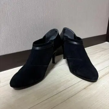 DIANA 블랙 스웨이드 부티 25cm 빅 사이즈 벨트 유행