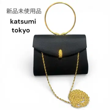 미사용 새상품 황실 납품 katsumi 블랙 포멀 백 파티 백