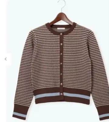 ONWARD techichi TERRASSE 체크 무늬 가디건
