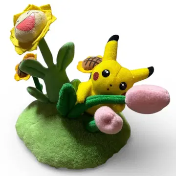 피카츄 봉제 인형 꽃 포함 포켓몬
