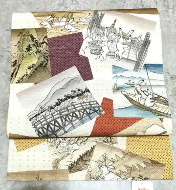 [ 미사용 ] 조수 기가 x 도카이도 53 역 후쿠로 오비