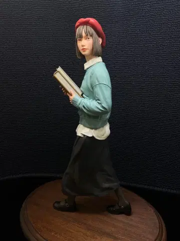1/6 오리지널 레진 키트 책을 운반하는 여성 완성품