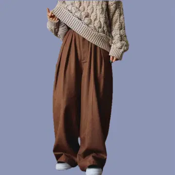 미사용 새상품 브라운 [MODE NORMCORE] CA 트윌 도킹 팬츠