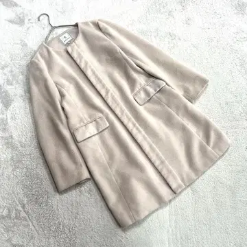 [ 로페피크닉 ] (38) 노카라 롱 코트 옅은 핑크