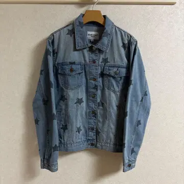 Y2K 데님 자켓 별 패턴 VELVET HEART