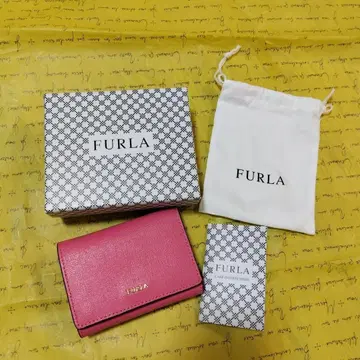[ 새상품급 ] FURLA 3단 폴더형 지갑 핑크