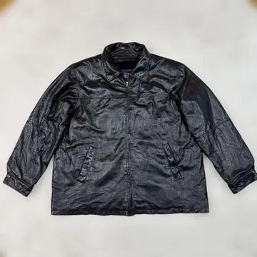 90s 블랙 가죽 자켓 빅 사이즈! leather USA