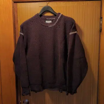 MAISON SPECIAL 다크 퍼플 스웨터 02