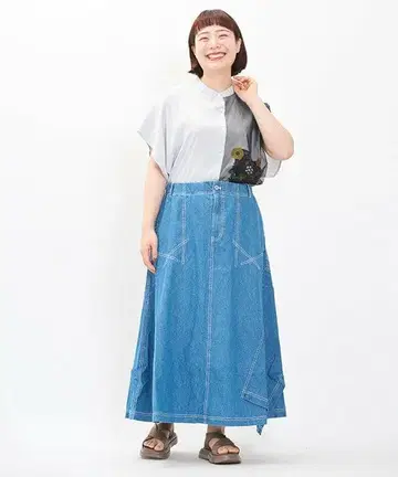 아즈노아즈오라카 빅a 데님 SK