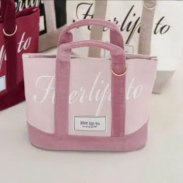 herlipto mini tote 루미네 토트백 로즈