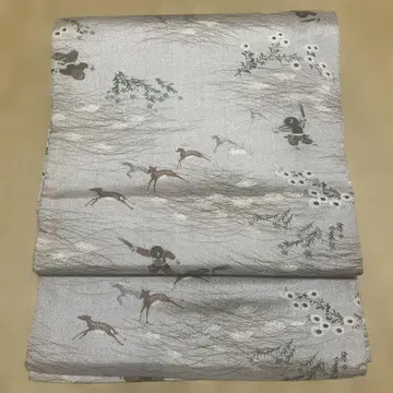 앤티크 억새와 사슴 앤티크 오비