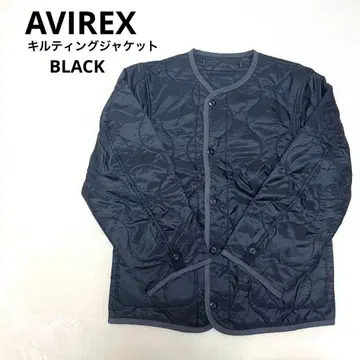 AVIREX 퀼팅 라이너 자켓 블랙 블랙 새상품급 이너 대응