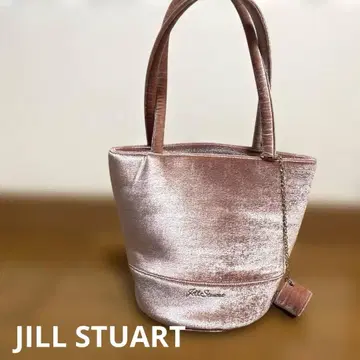 JILL STUART 벨벳 토트백 핑크