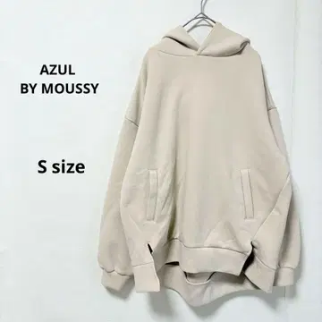 AZUL BY MOUSSY 후드티 S 라이트 베이지 후드 캐주얼