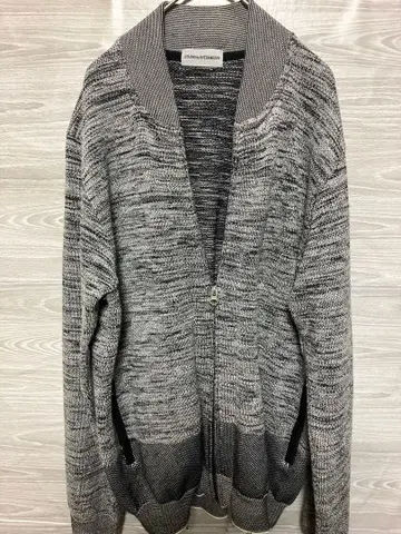 인터메초 남성용 그레이 구제 의류 그레이 집업 가디건