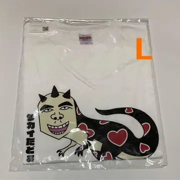 오로친유 T셔츠 페인 사카이 L 사이즈 화이트