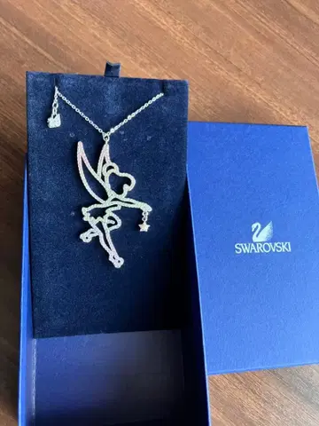 SWAROVSKI 스와로브스키 목걸이 팅커벨 요정 레인보우
