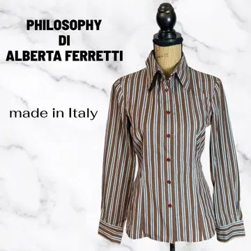 [ 필로소피 디 알베르타 페레티 ] 스트라이프 셔츠 이탈리아제