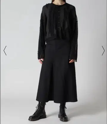 블랙 롱 스커트