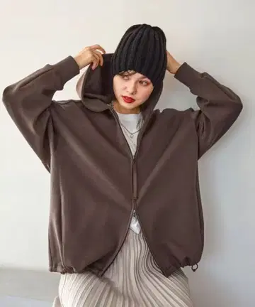 라이트 종이상자 ZIP 후드티