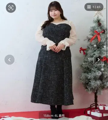 [ 빅 사이즈 ] 시어 절개 백리본 머메이드 원피스 XL 사이즈