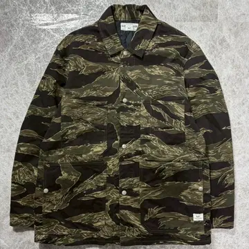 사사프라스 카모플라주 충전솜 커버올 자켓 카키 XL 일본제