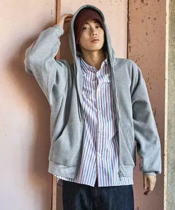 라이트 종이상자 ZIP 후드티