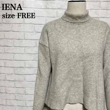 IENA 이에나 캐시미어 혼방 루즈핏 터틀넥 니트 체형 커버