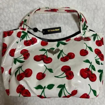 새상품 Think Bee! 체리 패턴 토트백