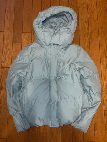 [ 구제 의류 ] 다운 자켓 라이트 블루 후드 탈부착 가능