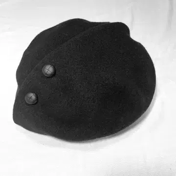 CA4LA 버튼 달린 베레모 울 블랙 free