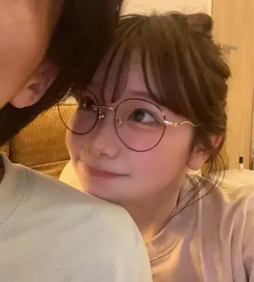 키리마루 x Zoff 안경 메탈 프레임 데미 패턴 도수 있음