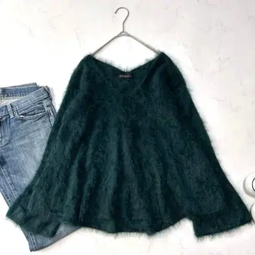 미사용급 다마 컬렉션 캐시미어 100% 니트 얕은 V넥 일본제 2