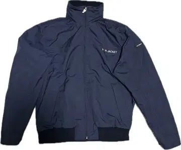 네이비 나일론 자켓 스탠드 카라