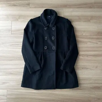 피코트 더블 버튼 연말 세일 중 여성용 네이비