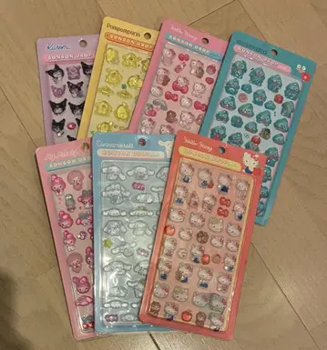 봉봉 드롭풍 씰 7장 세트 3D 씰